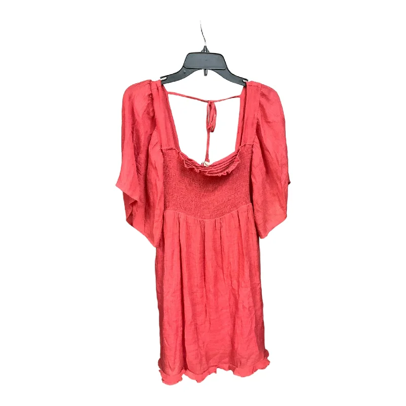 Fantastic Deals Red Dress Casual Midi Umgee, Size S