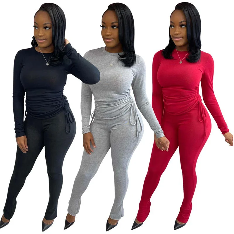 Incredible Offers American 2022 trending fall new 2 piece pants set woman boutique apparel basic clothing women fall 2022 clothes for boutique Incredible Offers American 2022 trending fall new 2 piece pants set woman boutique apparel basic clothing women fall 2022 clothes for boutique