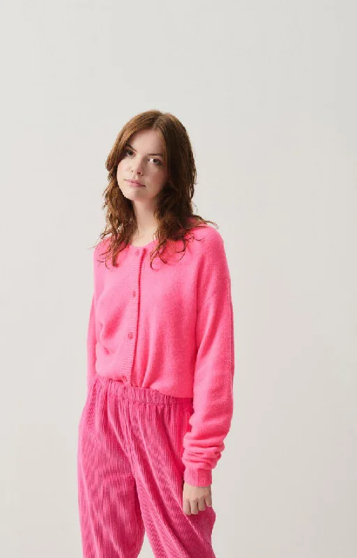 Mega Deal Cardigan Dam19e Rose-Fluo