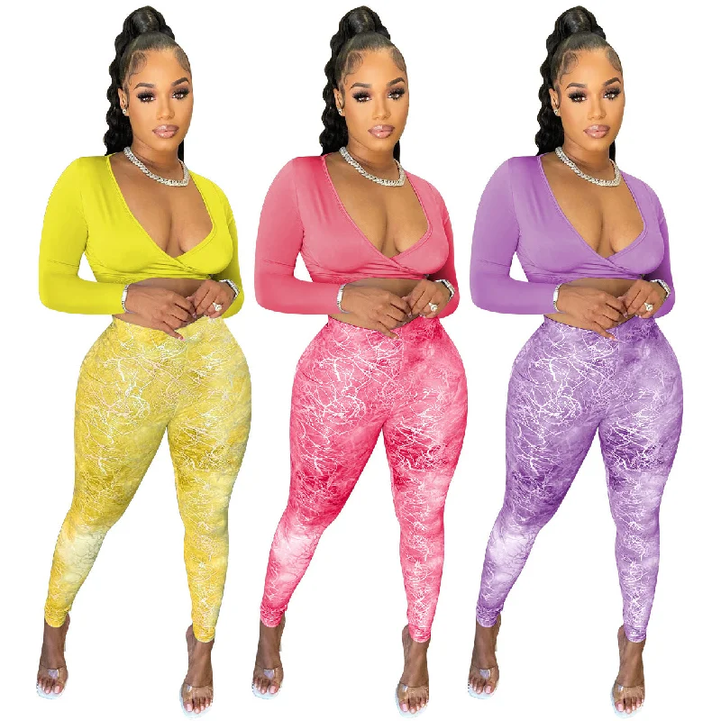 Unbeatable Prices C1101TA90 Dropshipping Sexy V Neck Lace Up Crop Top Print Bodycon 2 Piece Set Women Sehe Fashion Unbeatable Prices C1101TA90 Dropshipping Sexy V Neck Lace Up Crop Top Print Bodycon 2 Piece Set Women Sehe Fashion