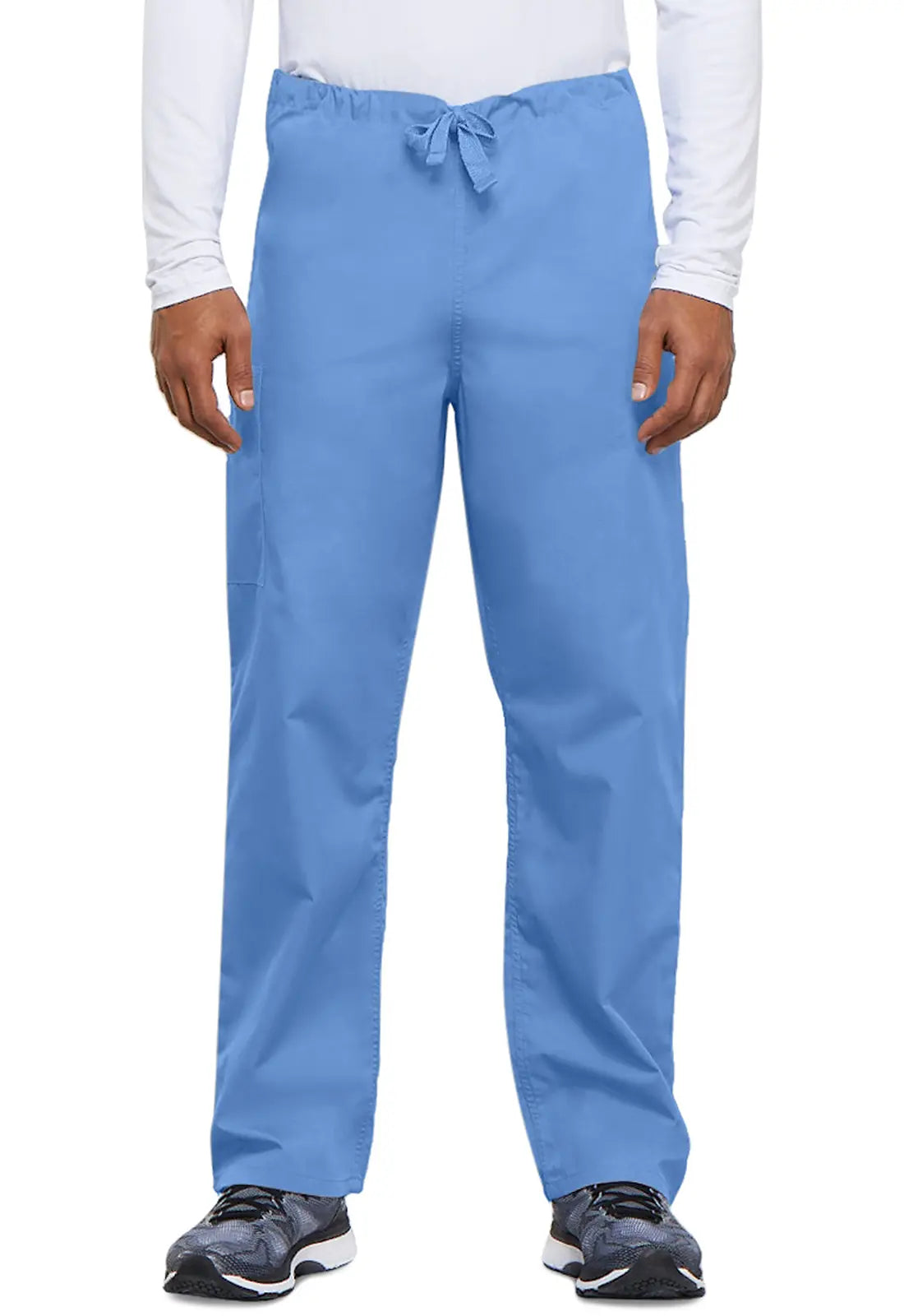 YEAR-End Sale Cherokee Unisex 3-Pocket Drawstring Cargo Pant - Ceil Blue