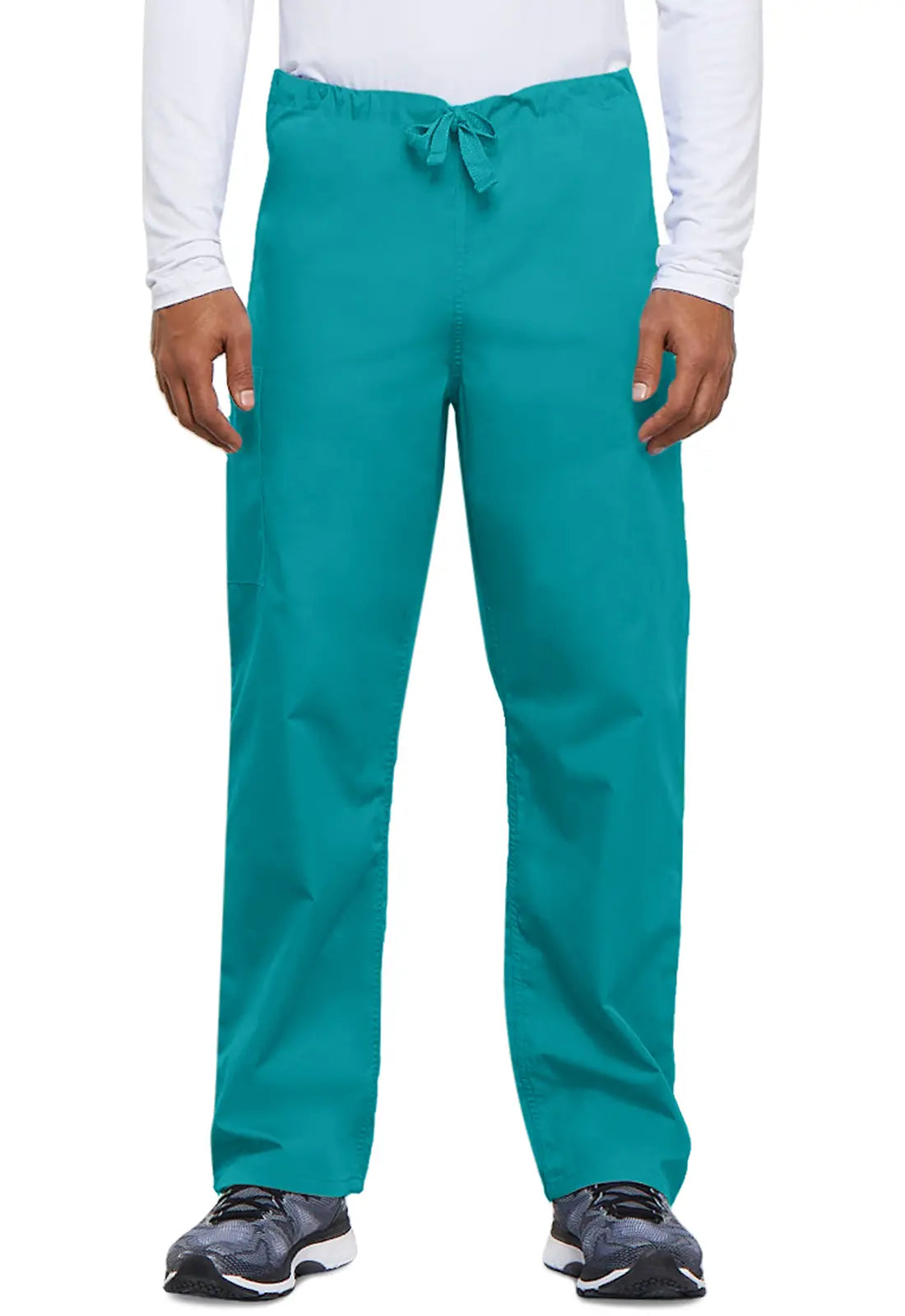 Discount Mania Cherokee Unisex 3-Pocket Drawstring Cargo Pant - Teal
