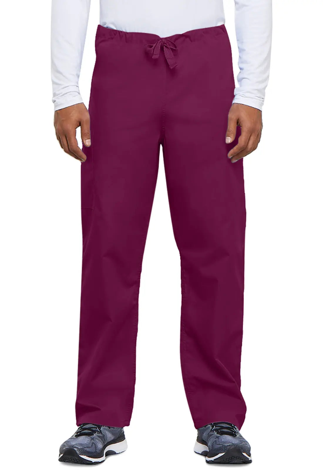 Extra Discounts Cherokee Unisex 3-Pocket Drawstring Cargo Pant - Wine