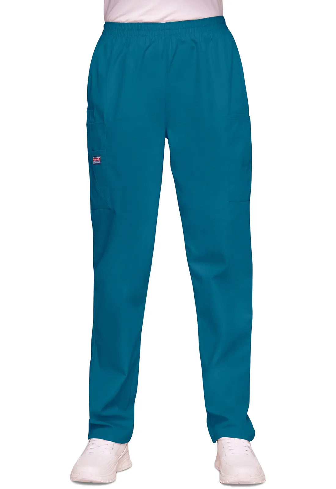 Final Sale Cherokee Women's Pull-on Cargo Pant - Caribbean Blue