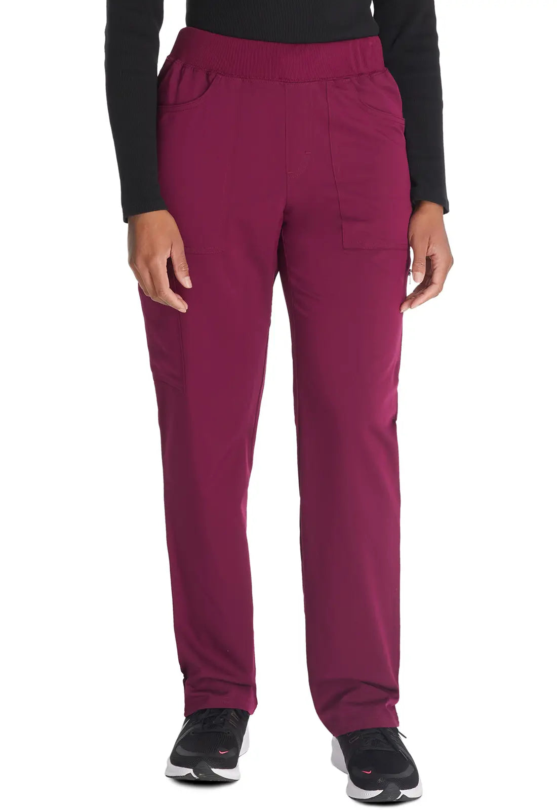 Year-End Sale Dickies Balance Mid Rise Tapered Leg Pull-on Pant - Wine