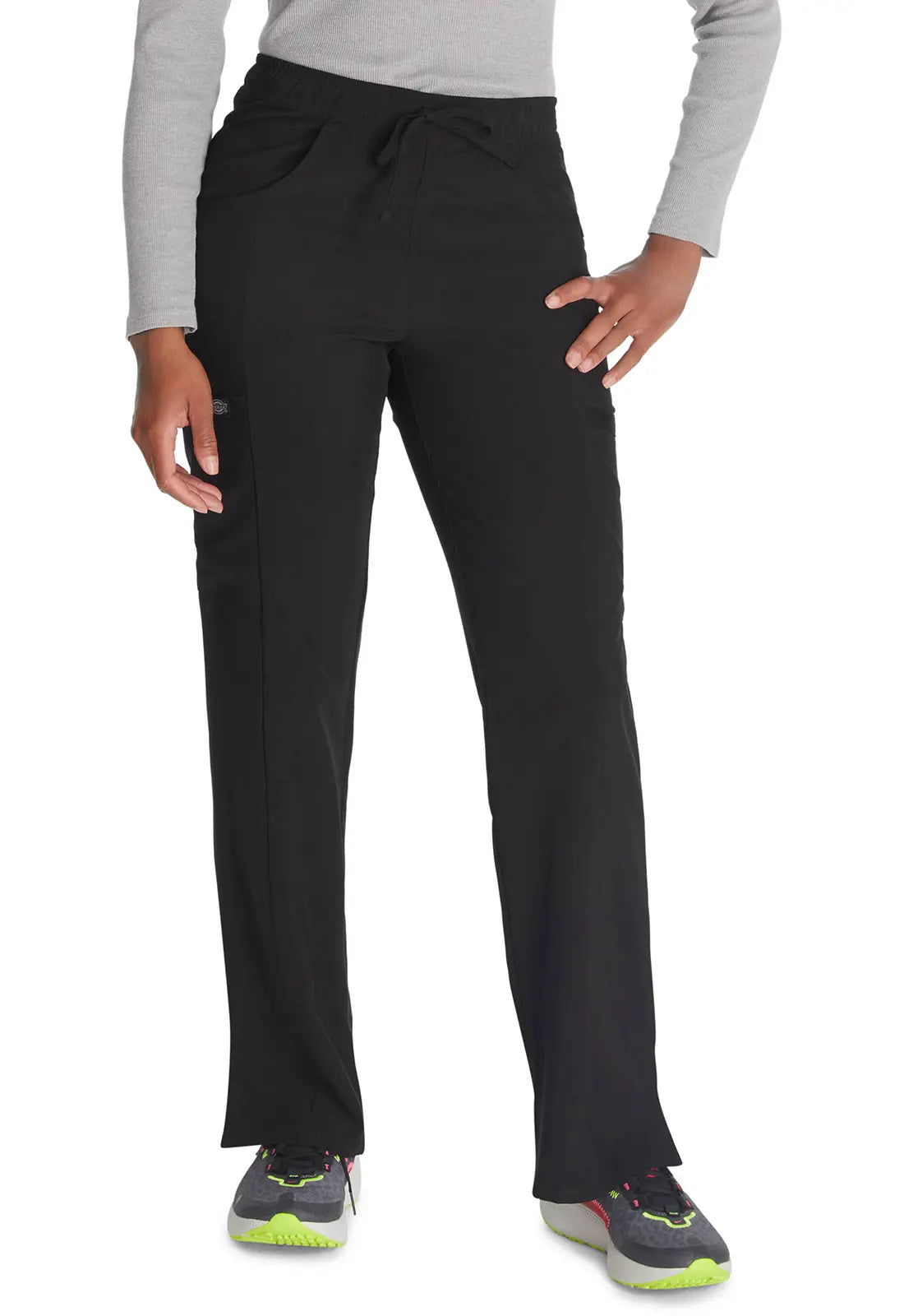 Quick Sale Dickies Mid Rise Straight Leg Drawstring Pant - Black