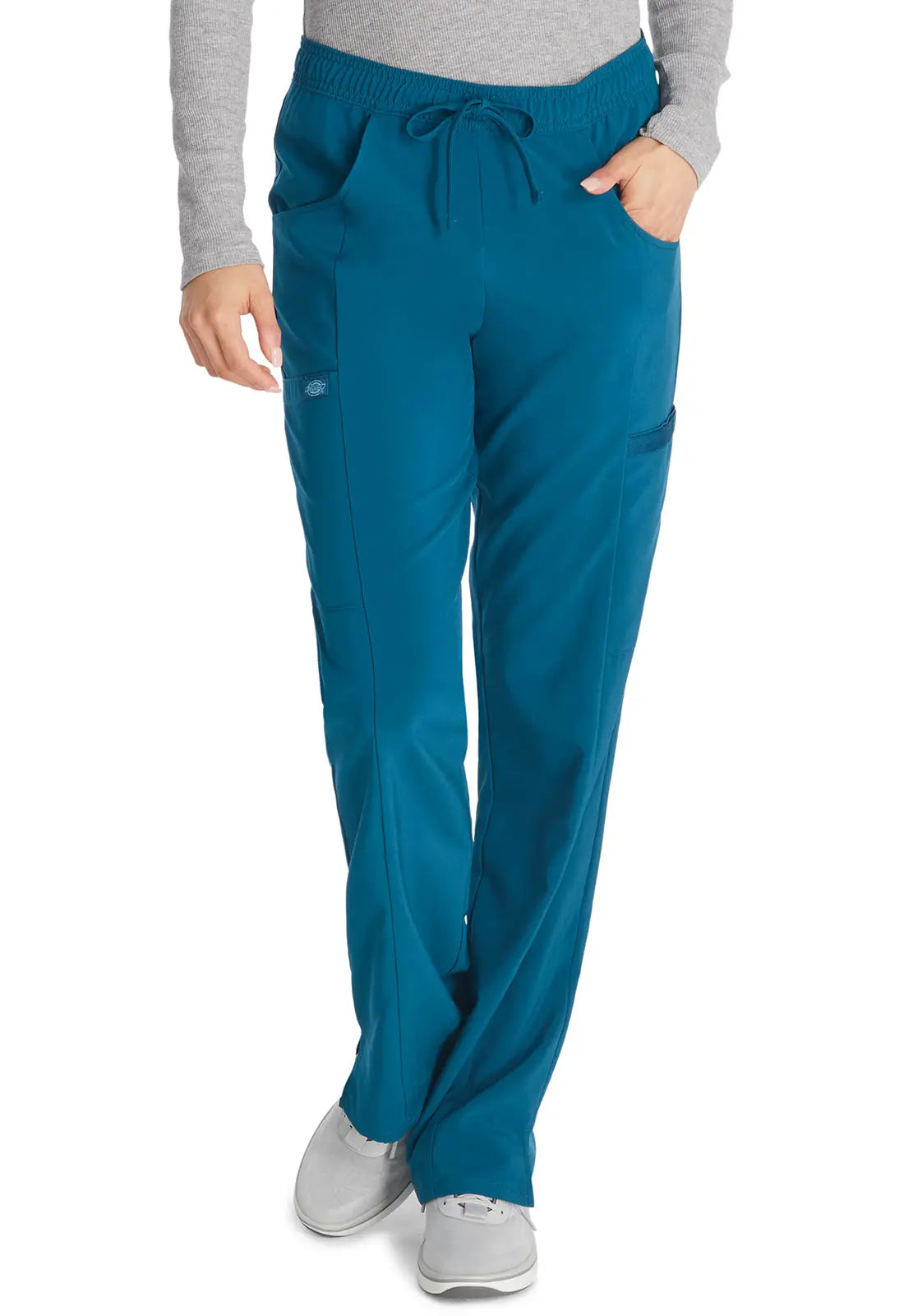 Reduced Prices Dickies Mid Rise Straight Leg Drawstring Pant - Caribbean Blue