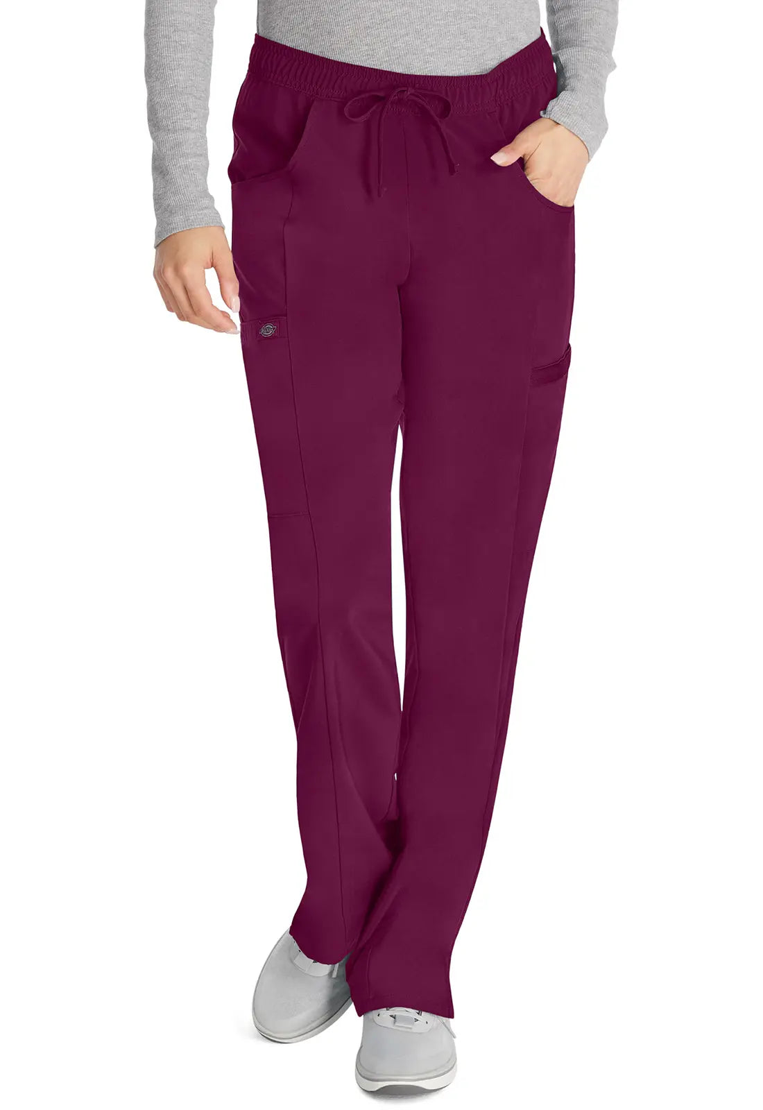 Special Discount Dickies Mid Rise Straight Leg Drawstring Pant - Wine