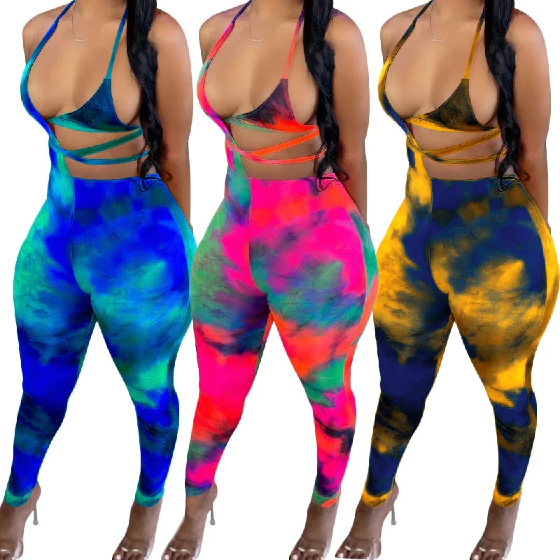 Hurry In Hollow out sexy halter bikini top pants club wear printed bodycon summer outfit womans clothing 2 piece two piece set Hurry In Hollow out sexy halter bikini top pants club wear printed bodycon summer outfit womans clothing 2 piece two piece set