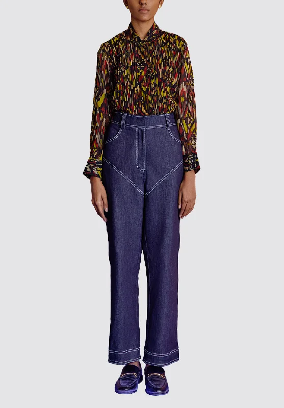 Super Bargain Ikat Pintuck Shirt
