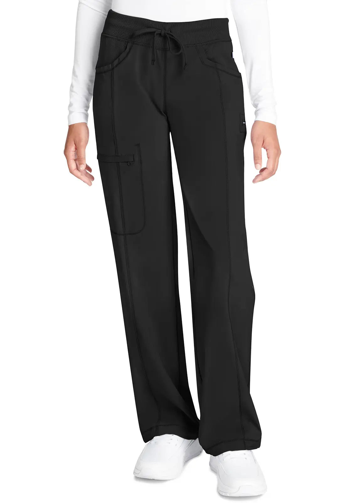 Deep Discounts Infinity Women's Straight Leg Drawstring Pant - Black