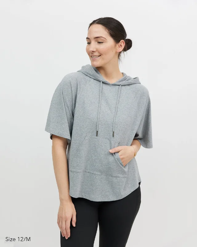 Super Savings Kallie Hoodie Tee - Grey Marle