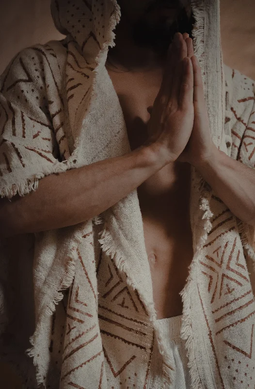 Special Buy WIZARD Mens Hooded Kimono Vest Beige Tribal Pattern Alchemist Sorcerer Ritual Ceremony Gypsy Festival Magic Alchemy Primitive Icaro AJJAYA Special Buy WIZARD Mens Hooded Kimono Vest Beige Tribal Pattern Alchemist Sorcerer Ritual Ceremony Gypsy Festival Magic Alchemy Primitive Icaro AJJAYA