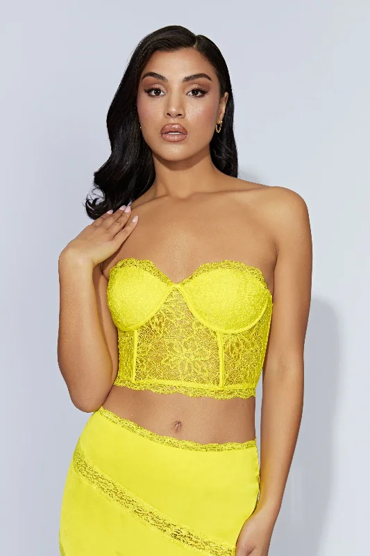 Deep Discounts Alessandra Lace Corset - Fresh Green