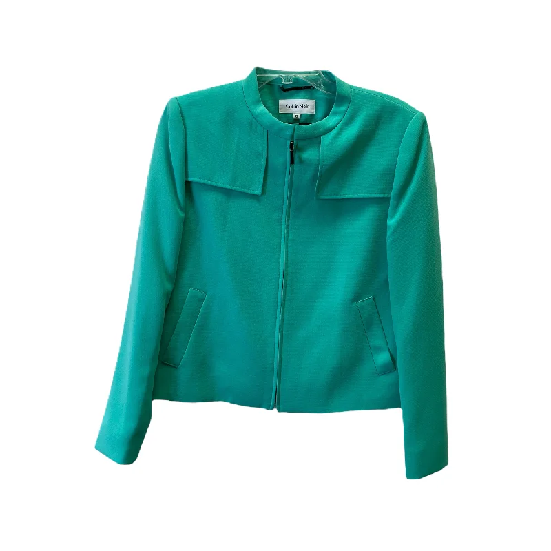 Weekend Deal Aqua Blazer By Calvin Klein, Size: L