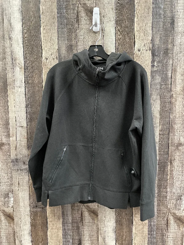 Price Reduction Athletic Sweatshirt Hoodie By Dsg Outerwear In Black, Size: L