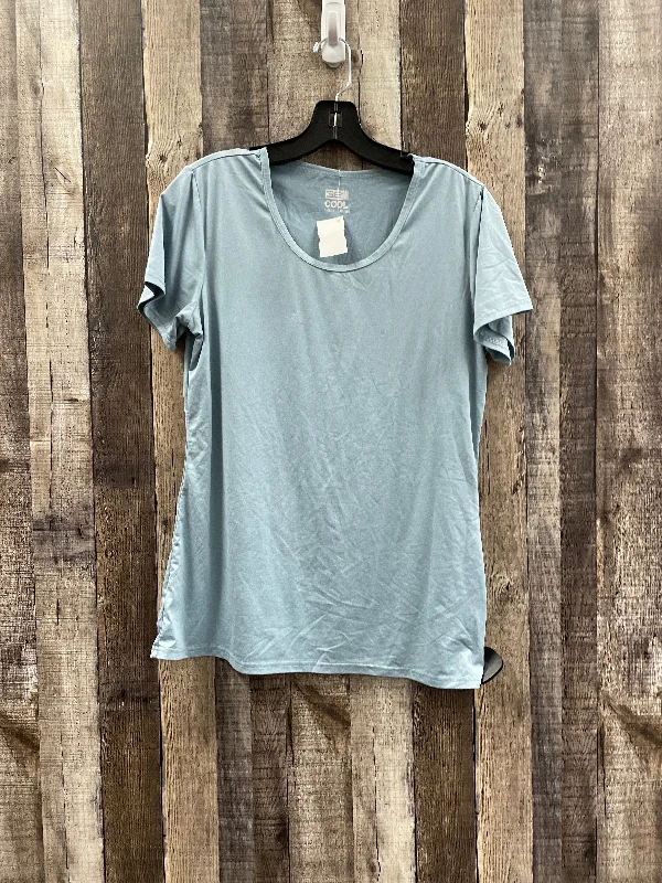 Shop and Save Athletic Top Short Sleeve By 32 Degrees In Blue, Size: L