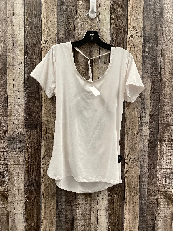 Exclusive Deal Athletic Top Short Sleeve By Marika In White, Size: M