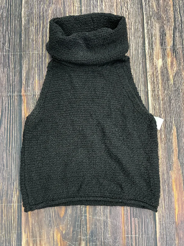 Deep Discounts Black Sweater Short Sleeve By Together, Size S