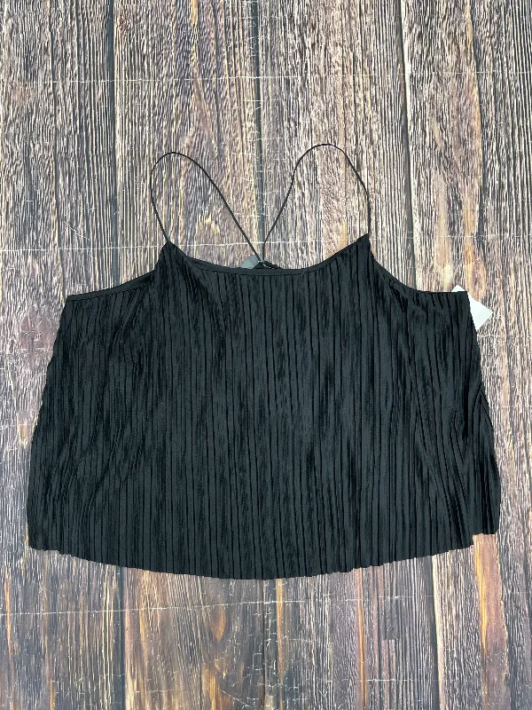 Extra Savings Black Tank Top A New Day, Size 1x