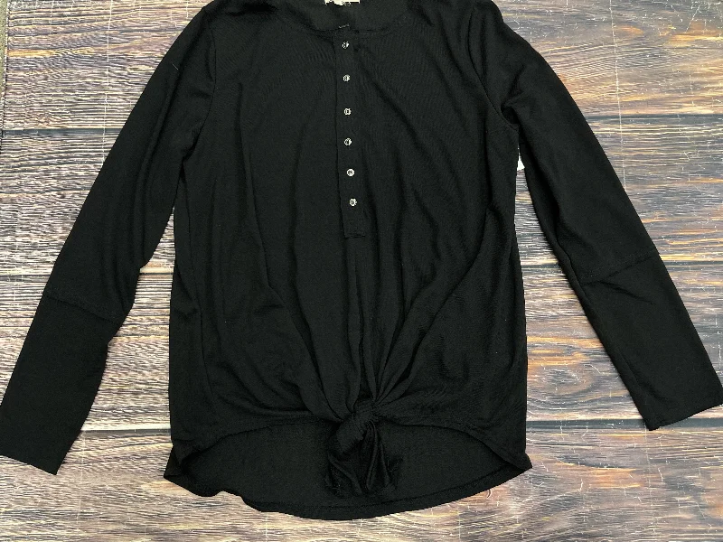 Price Break Black Top Long Sleeve Entro, Size M
