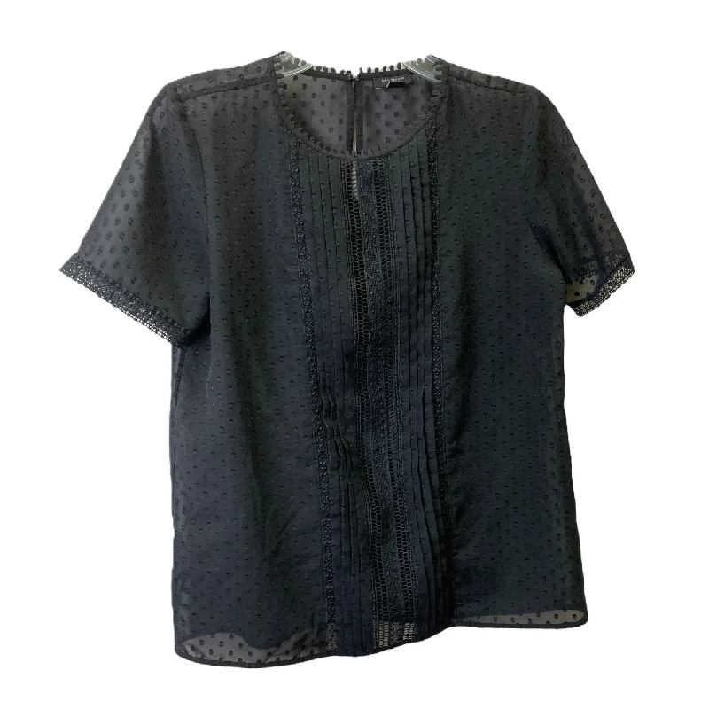 Take Advantage Black Top Short Sleeve By Ann Taylor, Size: S