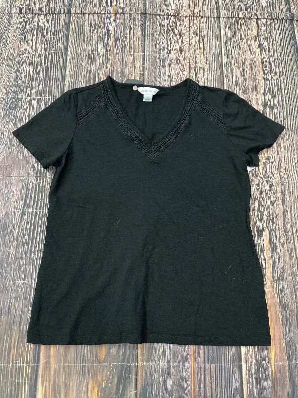 While Supplies Last Black Top Short Sleeve Liz Claiborne, Size M
