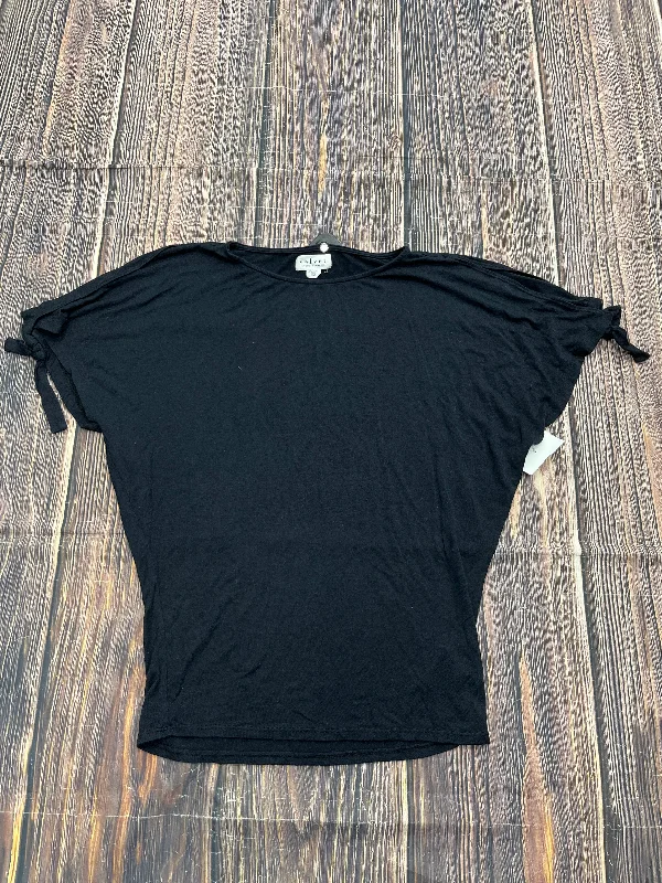 Early Access Black Top Short Sleeve Velvet By Graham & Spencer, Size Xxs