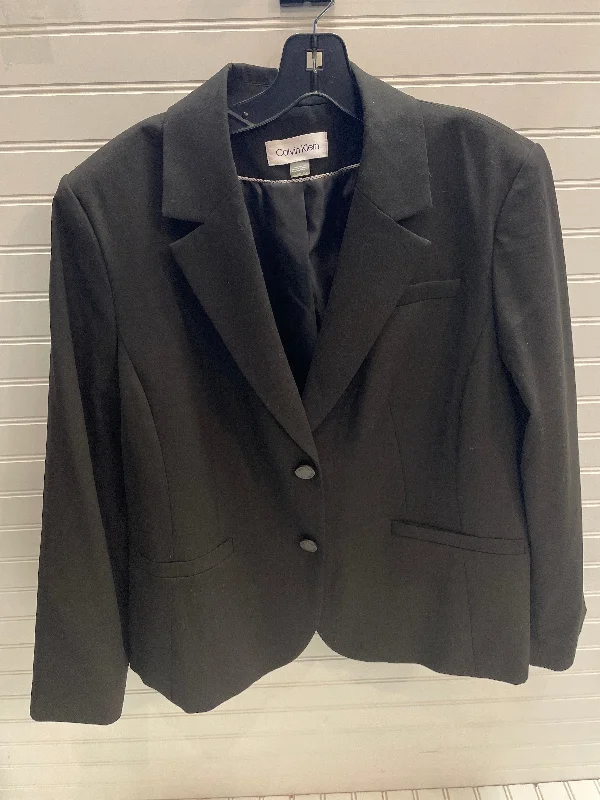 Holiday Sale Blazer By Calvin Klein In Black, Size: 18