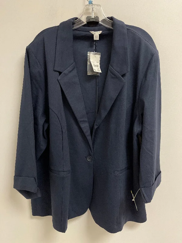 Can't Miss Blazer By Cato In Navy, Size: 4x