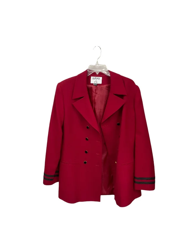 Markdowns Blazer By Kasper In Red, Size: Xl