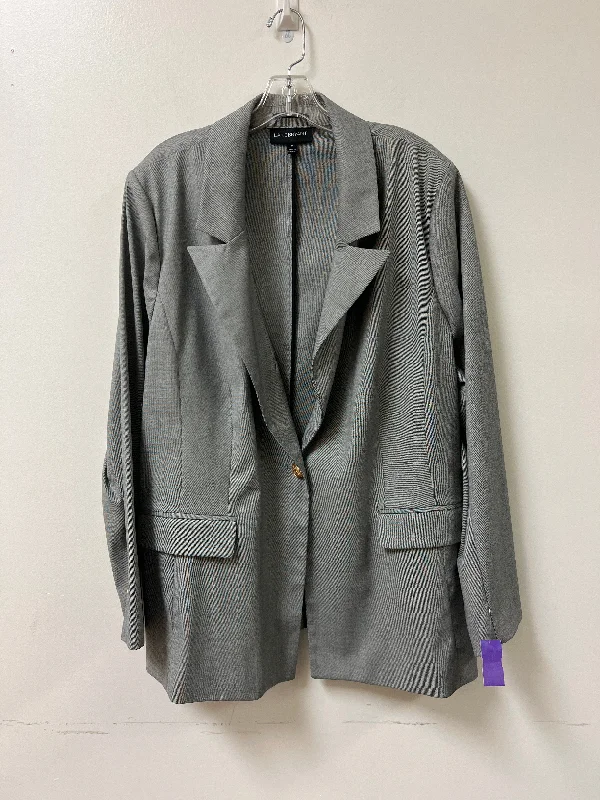Blowout Sale Blazer By Lane Bryant In Grey, Size: 4x