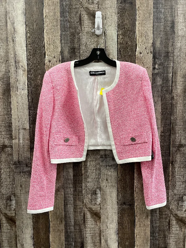 Exclusive Preview Blazer Designer By Karl Lagerfeld In Pink, Size: S