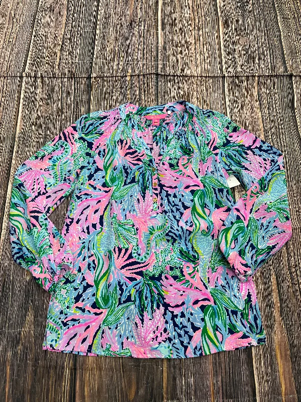 Limited Edition Blouse 3/4 Sleeve By Lilly Pulitzer  Size: Xxs