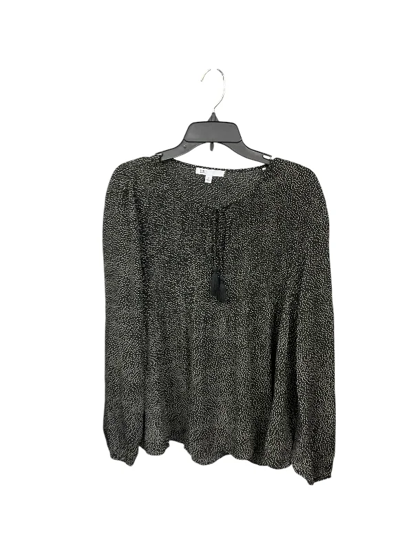 Amazing Deals Blouse Long Sleeve By Dr2 In Black, Size: M