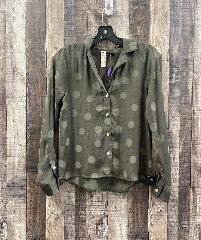 Instant Savings Blouse Long Sleeve By Madewell In Green, Size: Xs
