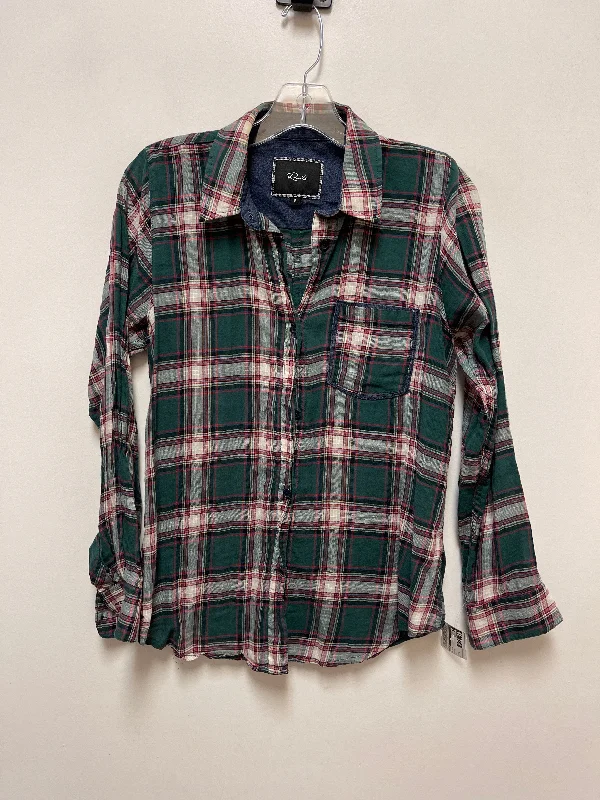 Deal Frenzy Blouse Long Sleeve By Rails In Green, Size: S