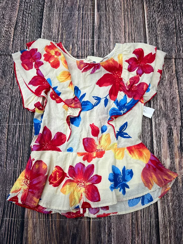 Doorbuster Deal Blouse Short Sleeve By Skies Are Blue  Size: S