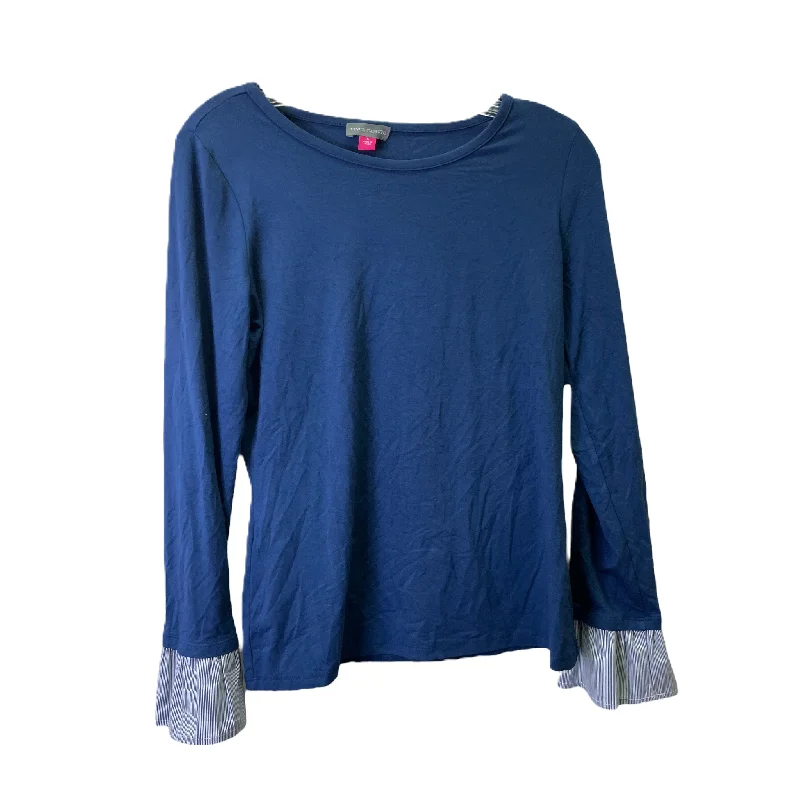 Holiday Sale Blue Top Long Sleeve By Vince Camuto, Size: S