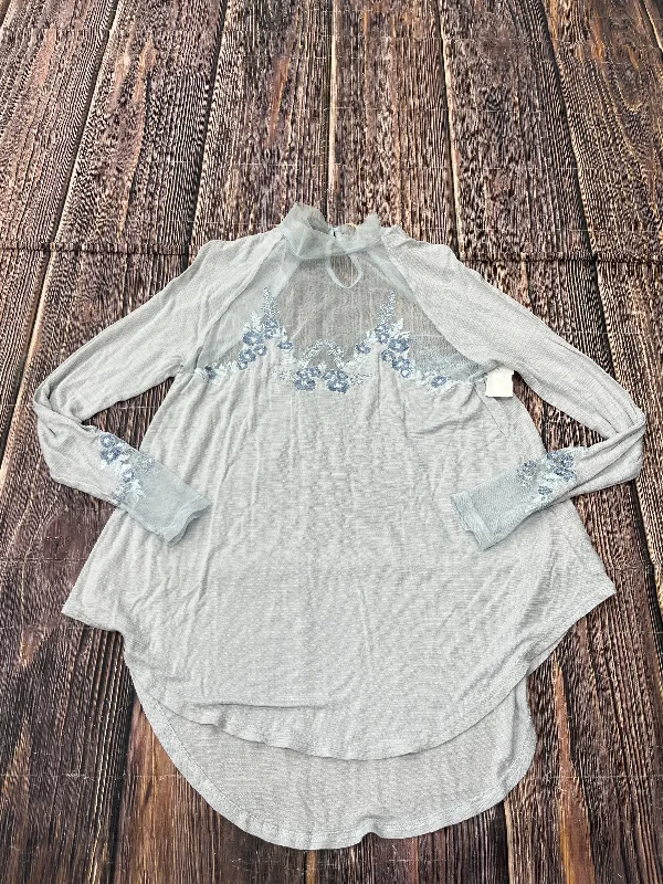 Midnight Madness Blue Top Long Sleeve Free People, Size S
