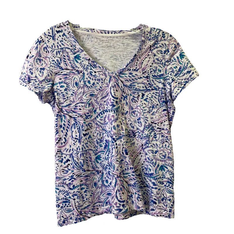 Incredible Offers Blue Top Short Sleeve Basic By Talbots, Size: S