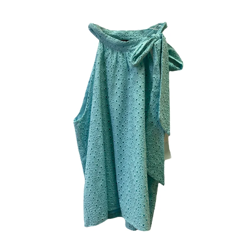Discount Deals Blue Top Short Sleeve By Ann Taylor, Size: L