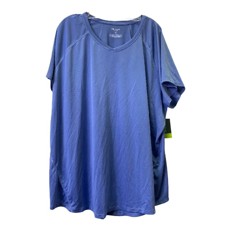Time-Limited Offer Blue Top Short Sleeve By Tek Gear, Size: 3x