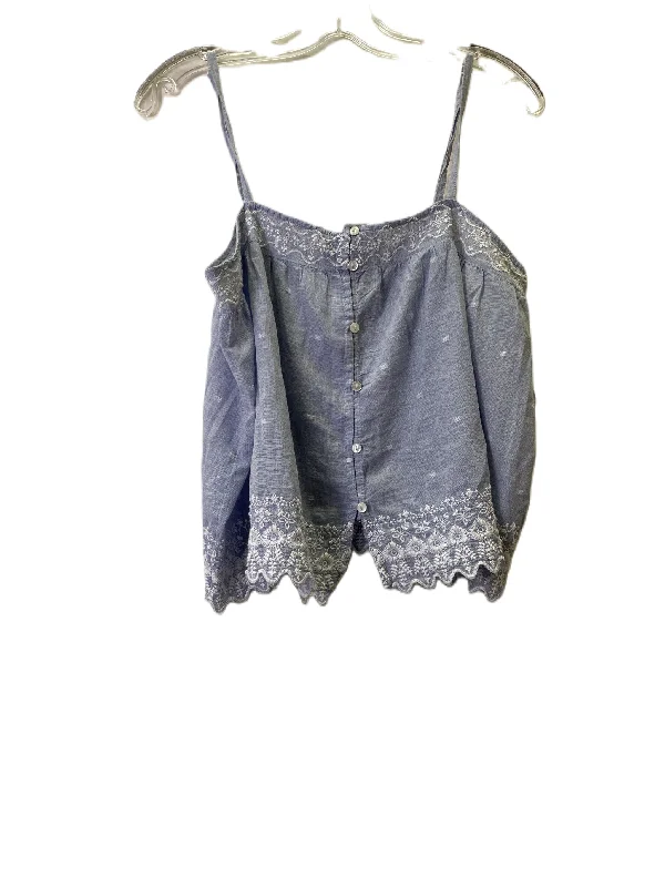 While Supplies Last Blue Top Sleeveless Basic By Joie, Size: M