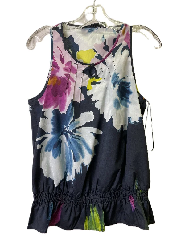 Can't Be Beat Blue Top Sleeveless By Forenzia, Size: M