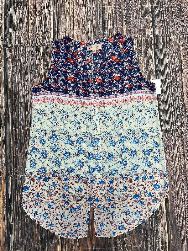 Don't Miss Blue Top Sleeveless Philosophy, Size M