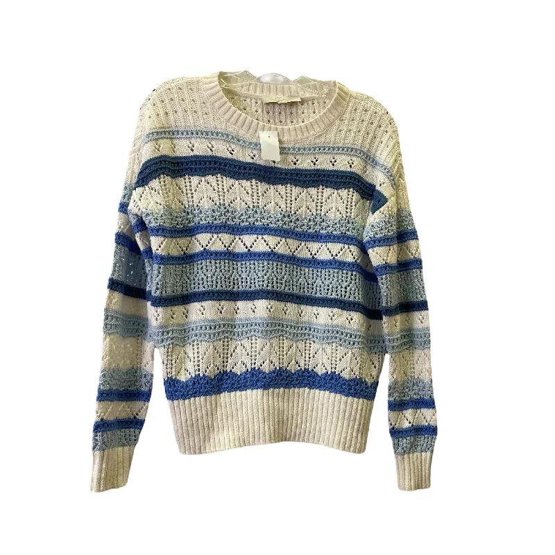 Stock Up and Save Blue & White Sweater By Loft, Size: S