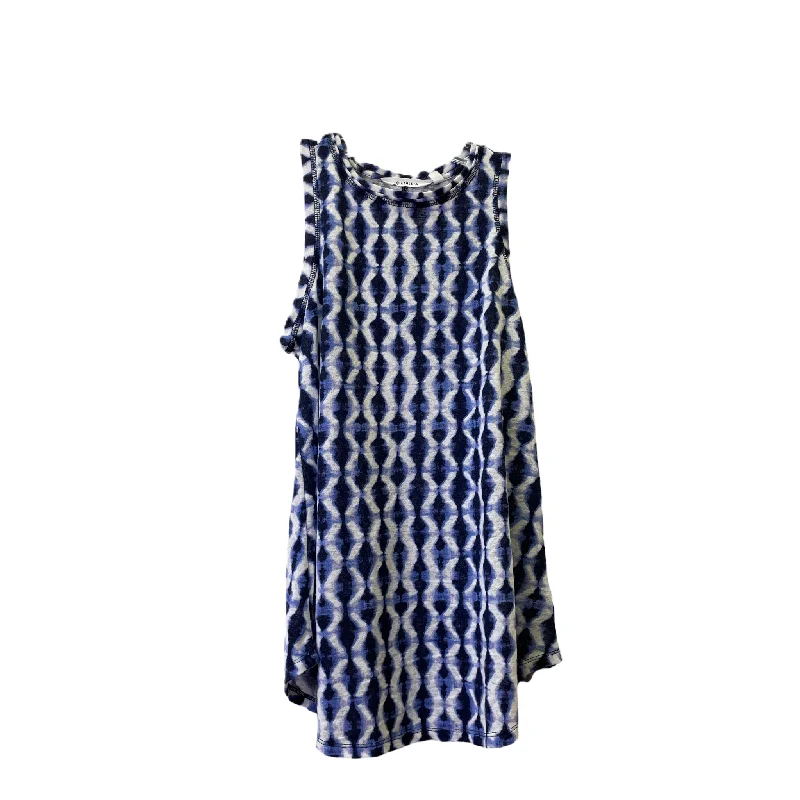 Today Only Blue & White Top Sleeveless By Athleta, Size: Xs