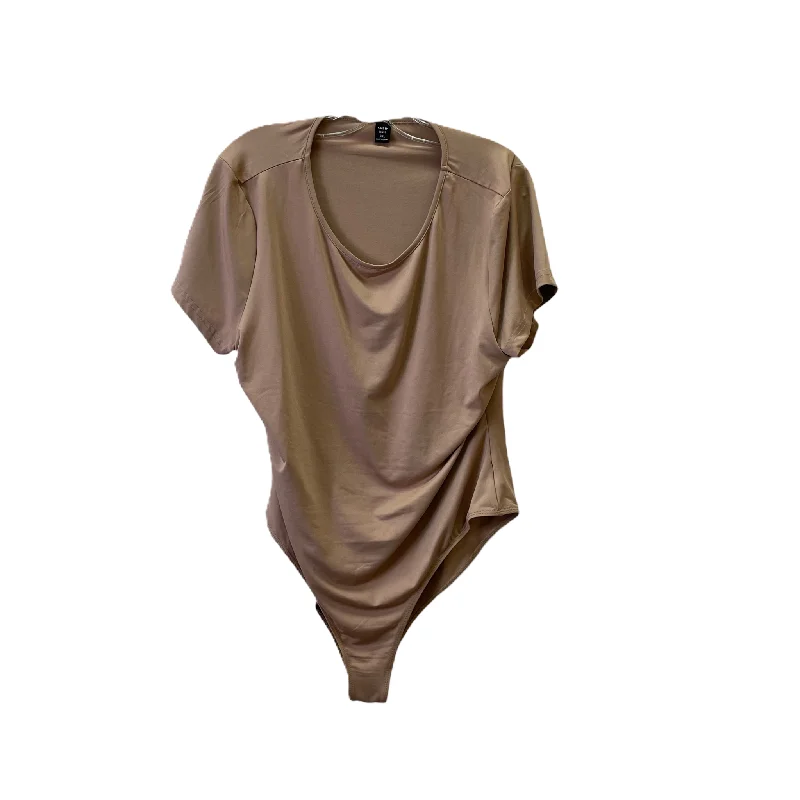 New Arrival Brown Bodysuit By Shein, Size: 3x