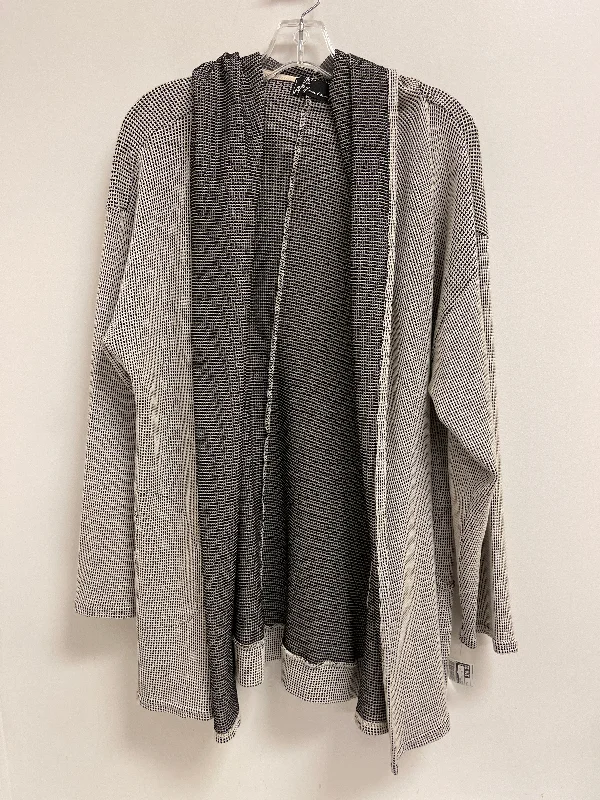 Price Drop Alert Cardigan By Fenini In Black & White, Size: L